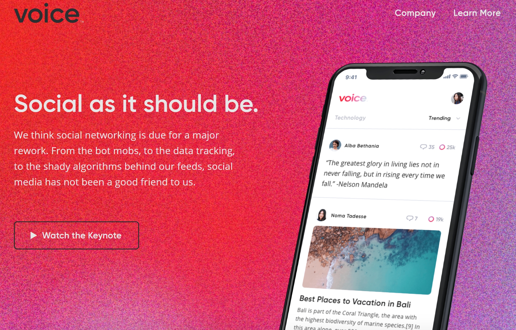 Block.one推出全新社交媒體平台「VOICE」