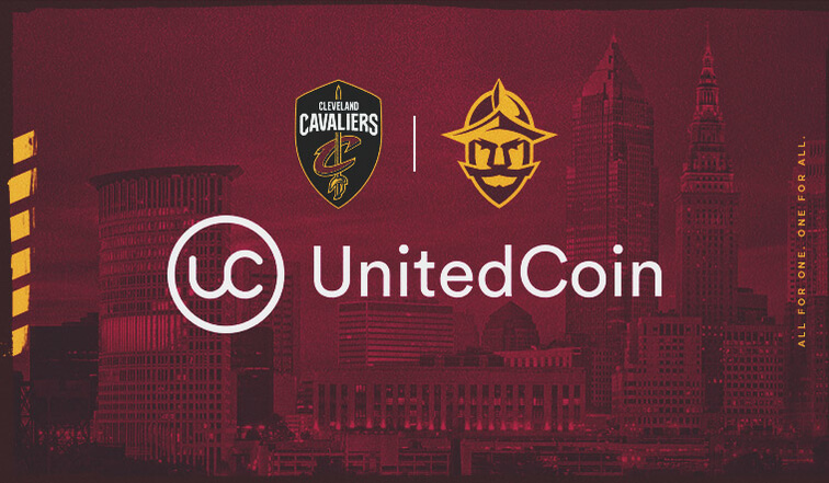NBA克里夫蘭騎士隊宣佈與UnitedCoin合作