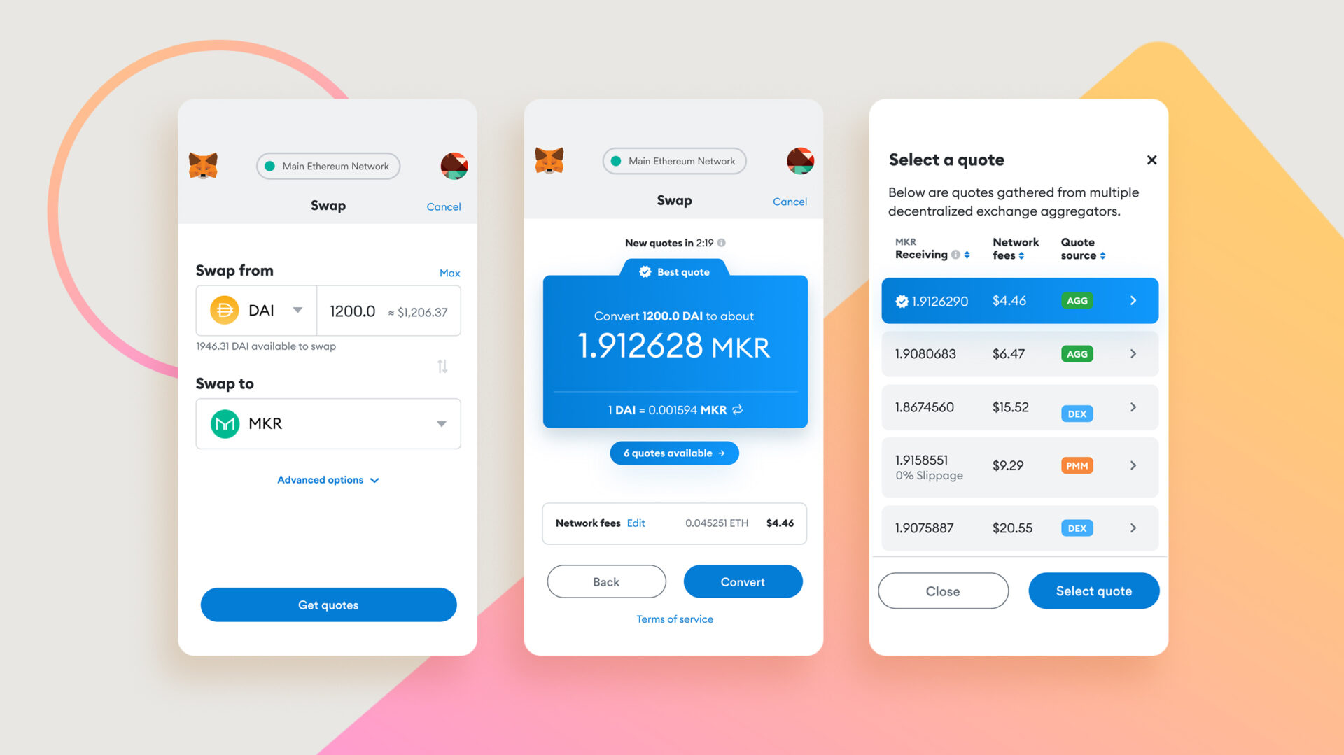 插旗交易市場！以太坊錢包推MetaMask Swaps交易功能