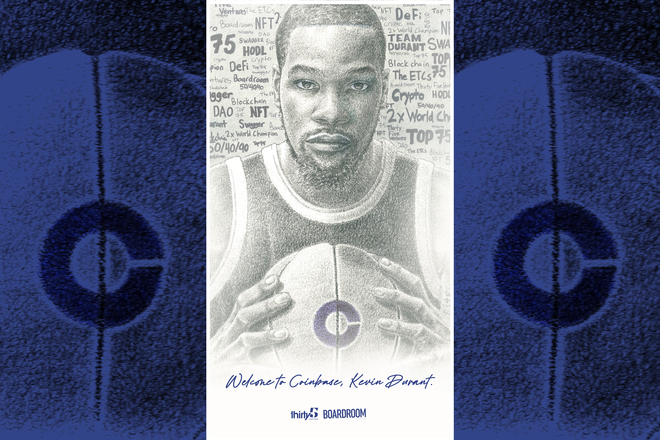 NBA籃網隊球星Kevin Durant正式成為Coinbase代言人