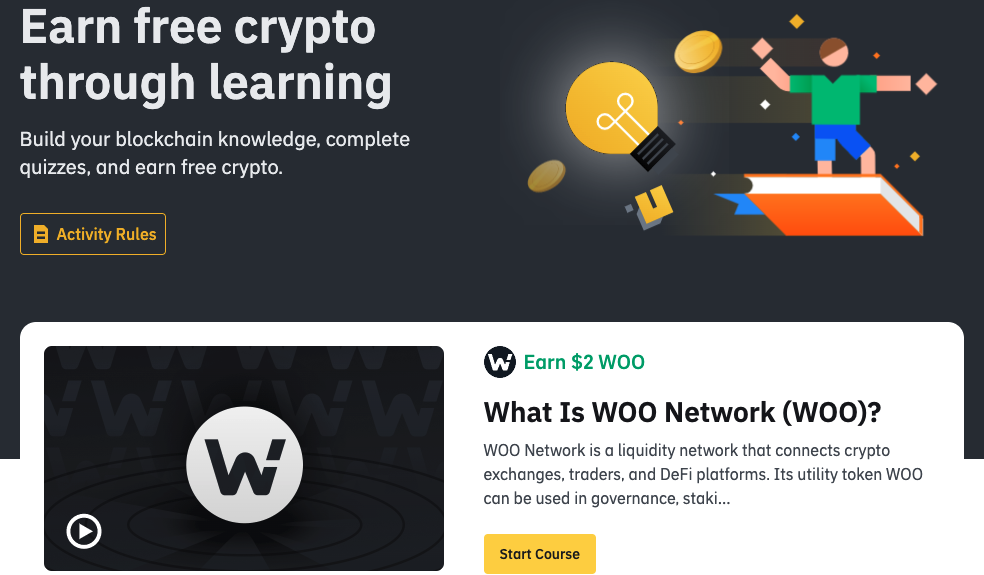 幣安推出學幣賺幣平台「Learn and Earn」，觀看文章、影片即可獲得加密貨幣獎勵