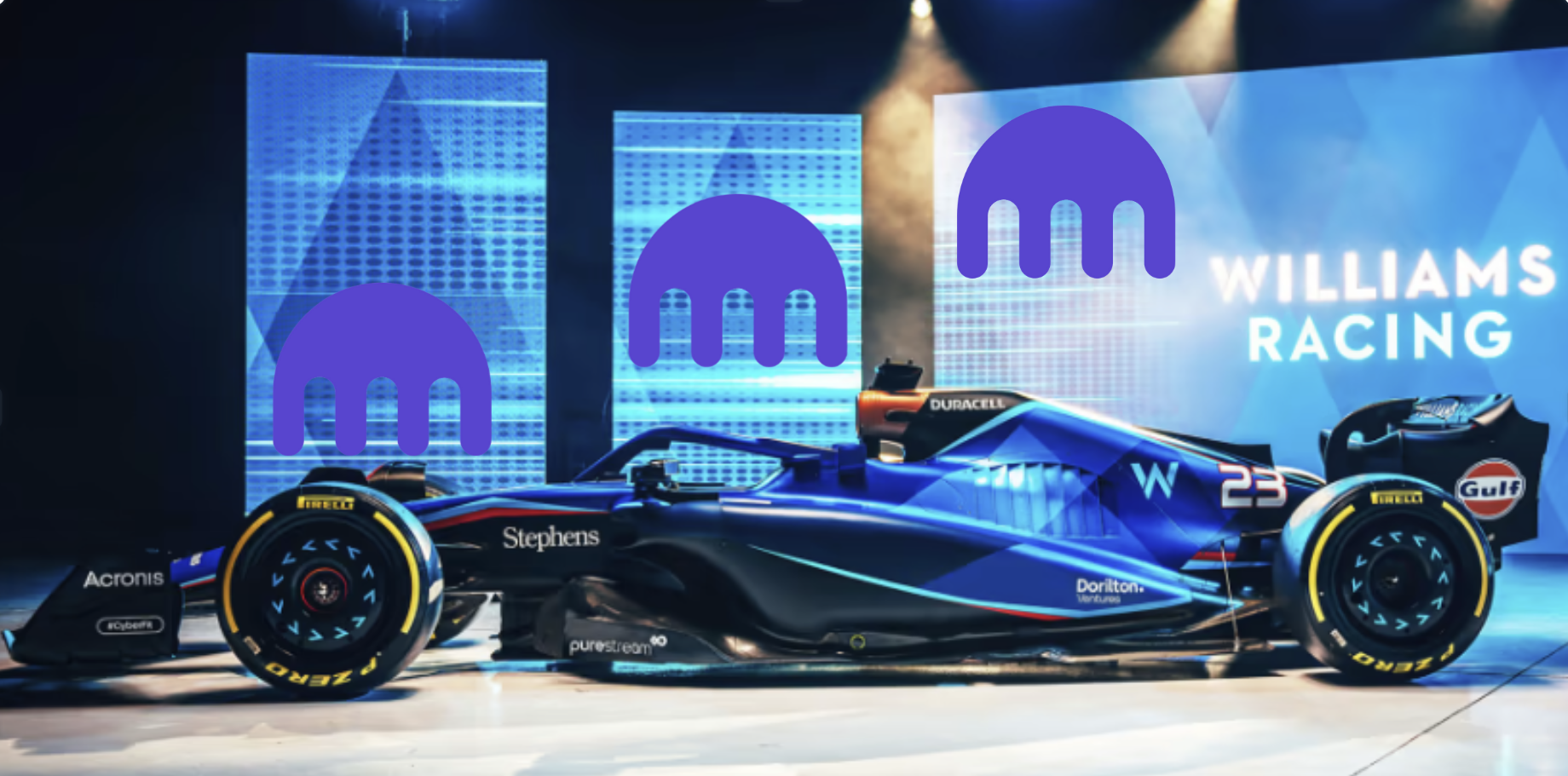 Kraken 將出現在 F1 賽事中，與 Williams Racing 簽署長期合作