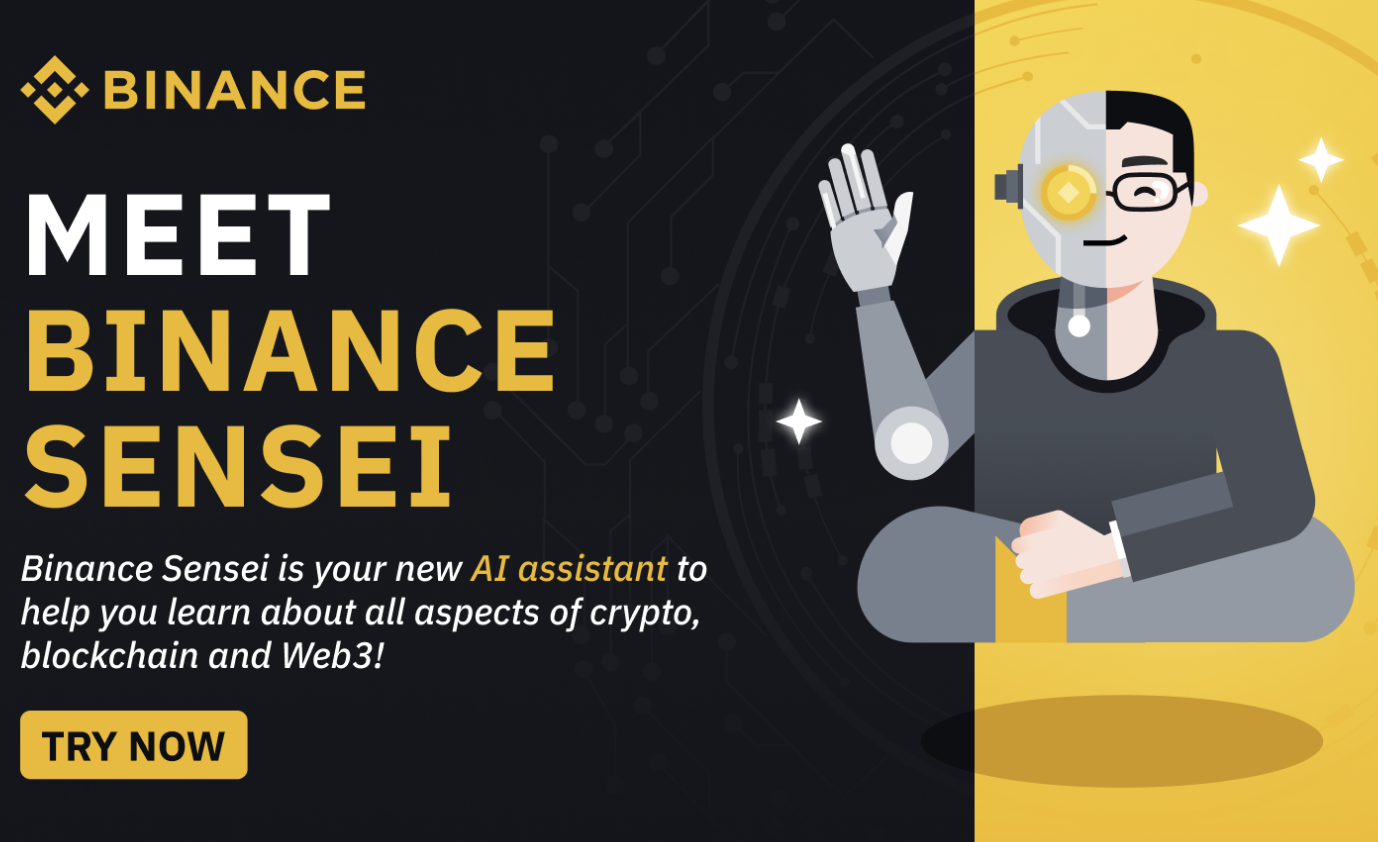 訪問幣安Web3 AI機器人 – Binance Sensei：你是ChatGPT嗎？你是CZ支持的嗎？
