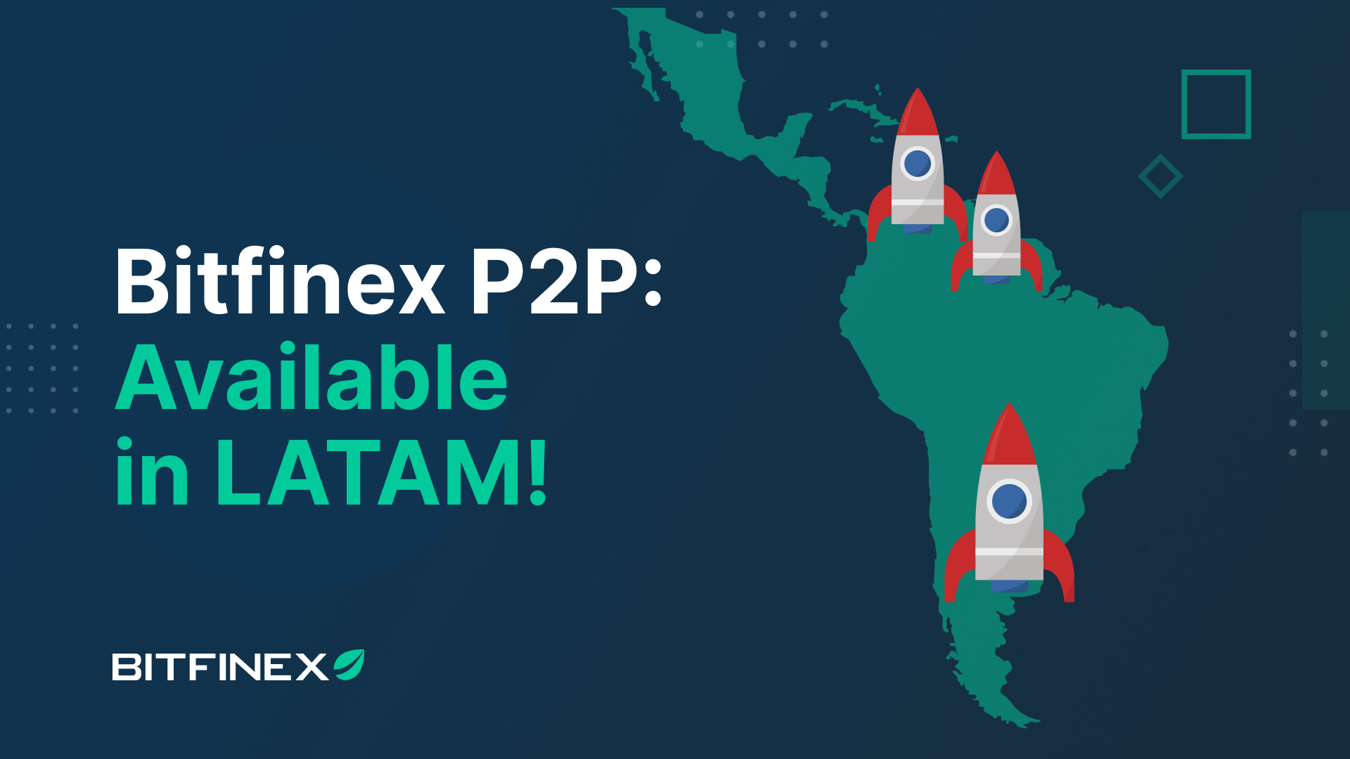 Bitfinex推出點對點交易平台「Bitfinex P2P」，將專注於拉丁美洲用戶