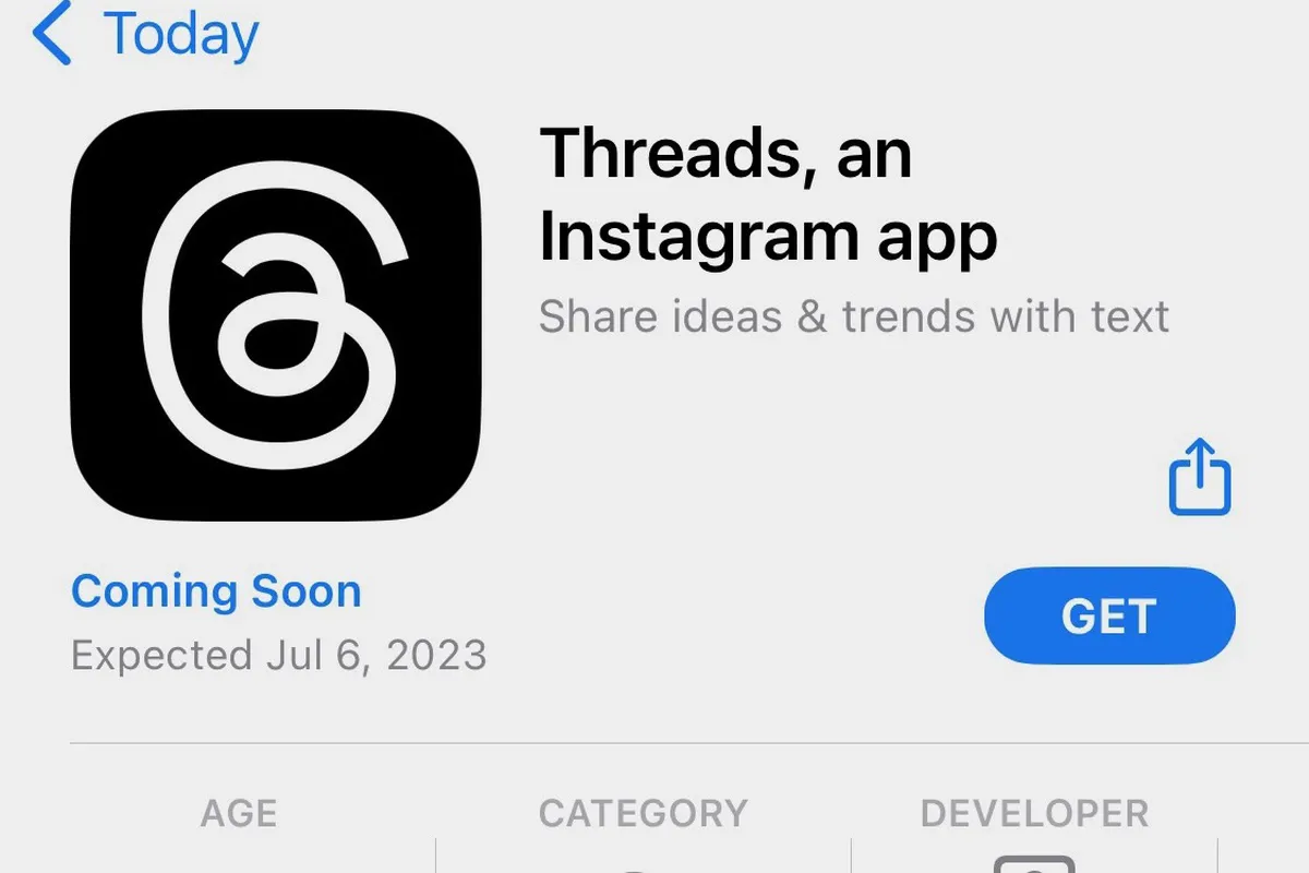 推特版IG「Threads」現蹤蘋果商店，預計7月6日上線