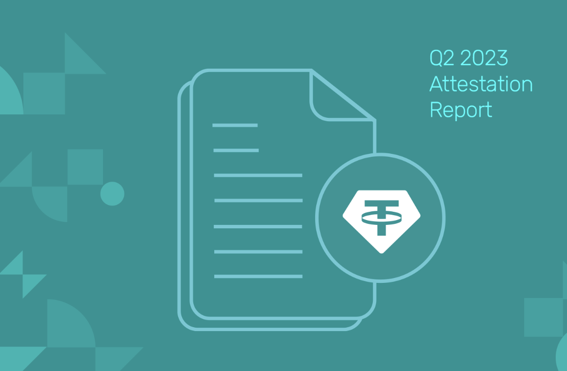 Tether發布USDT Q2儲備報告：超額儲備達 33 億鎂，美國國債佔 725 億美元