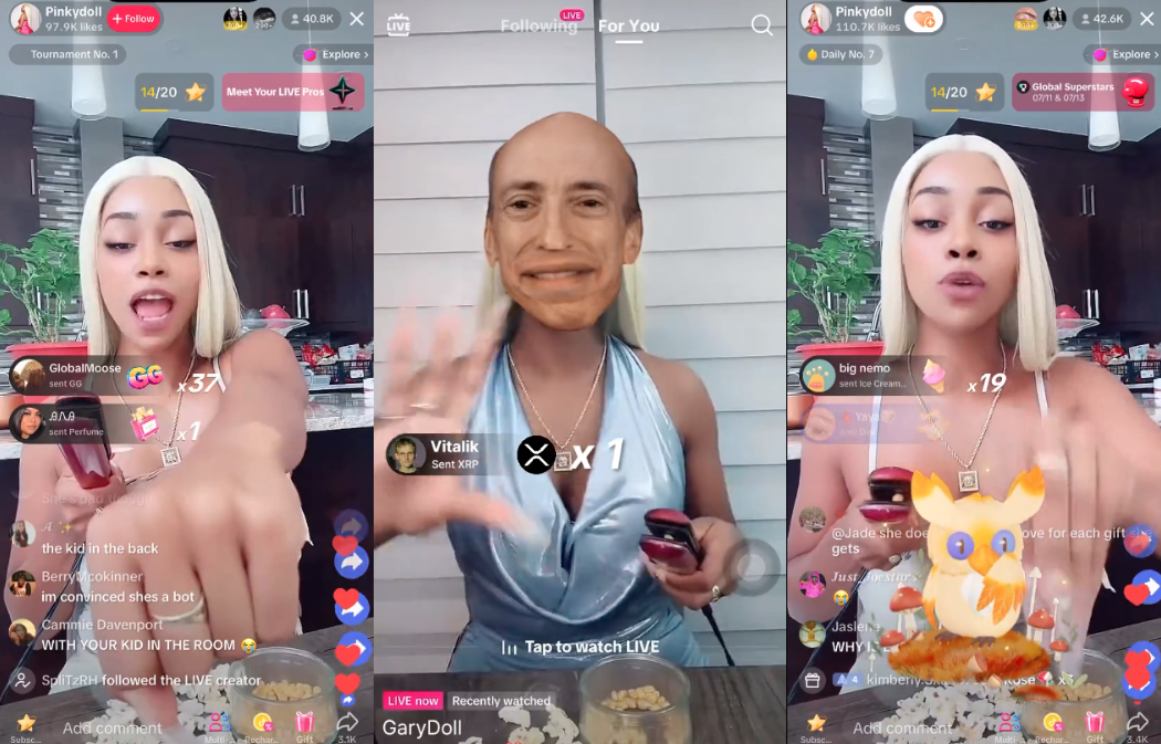 TikTok「真人NPC」直播正流行！按抖內做出機械式回應，SEC主席也來參一腳？
