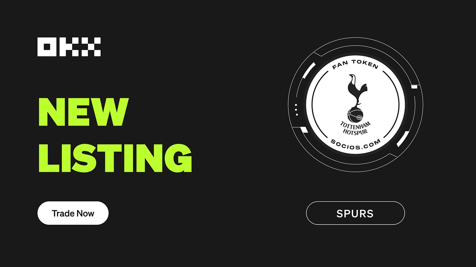 OKX 已上線 SPURS，開盤漲幅超 100%