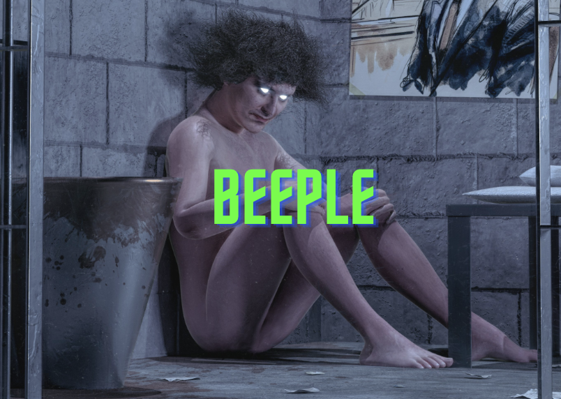 Beeple 週五夜諷刺畫：SBF 的寂寞獄中生活