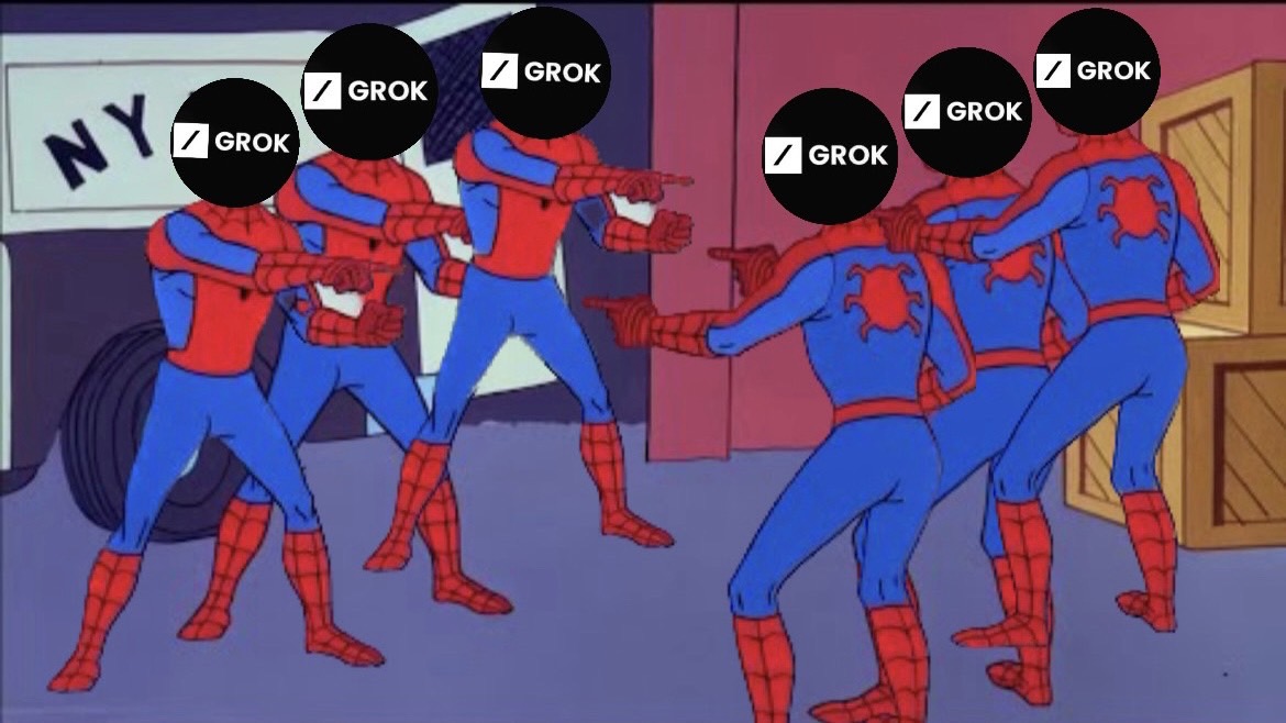 $Grok代幣滿天飛!近600同名代幣飆漲上千倍,暗藏RugPull風險 $Grok代幣滿天飛!近600同名代幣飆漲上千倍,暗藏RugPull風險