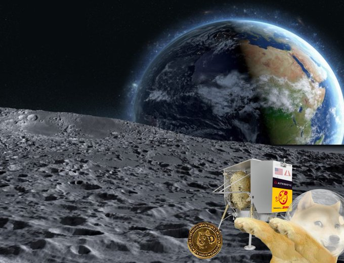狗狗幣真正「To the Moon」，實體Dogecoin將坐火箭去月球