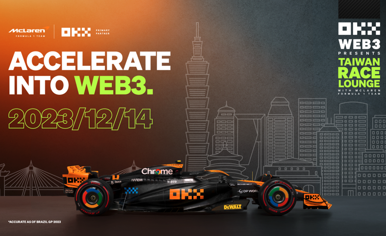 OKX將於12月14日在台北與麥拉倫一級方程式車隊 合辦麥拿倫F1台灣車迷活動