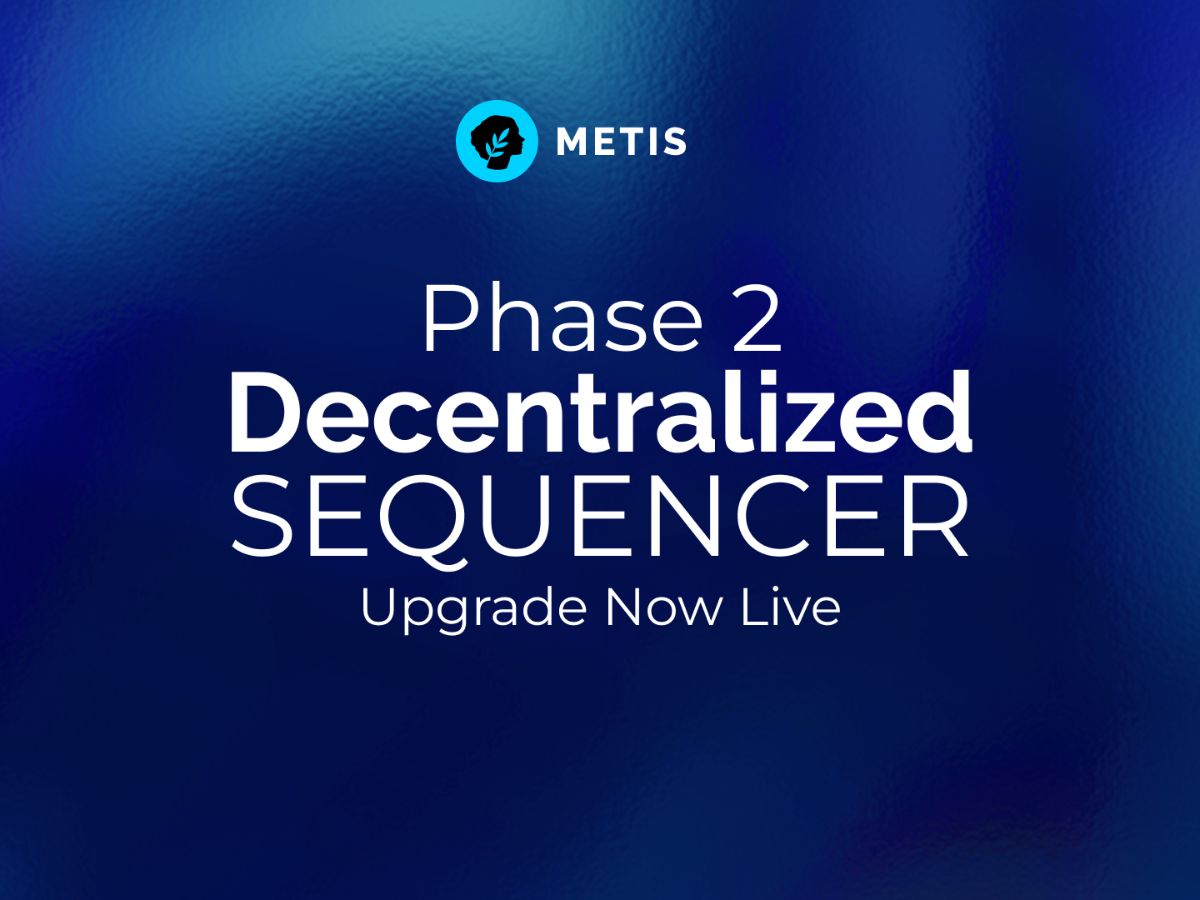 Metis 第二階段：去中心化排序器開放挖礦與 LST 生態