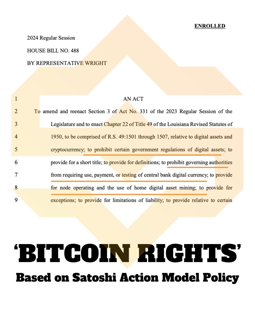 美国第三州，路易斯安那禁止CBDC，外国矿企限一年内撤资插图1