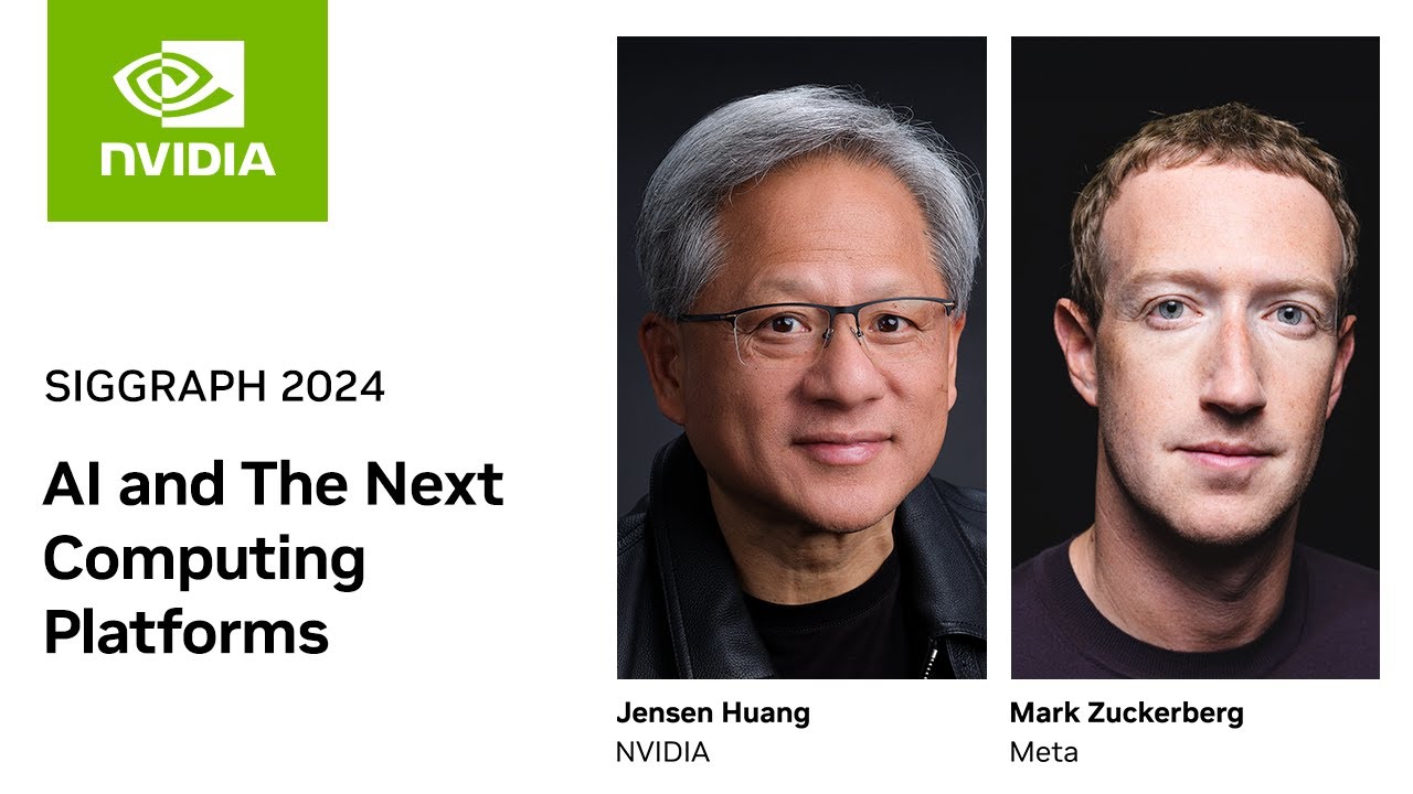Siggraph 論壇｜Nvidia 執行長黃仁勳與 Meta 執行長祖克柏探討 AI 未來