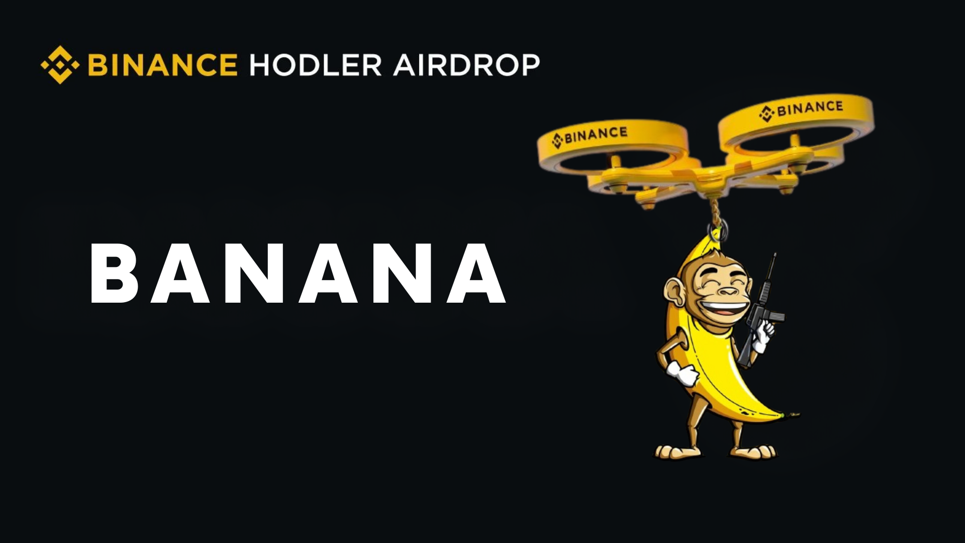 幣安HODLer空投計劃上架首個專案「Banana Gun」，代幣飆漲38%