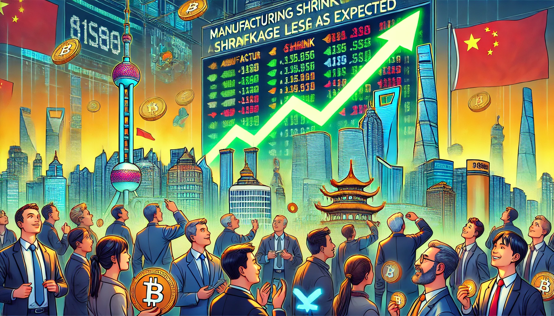 中國股市因製造業萎縮幅度小於預期而飆升，加密鄉民望向 A 股