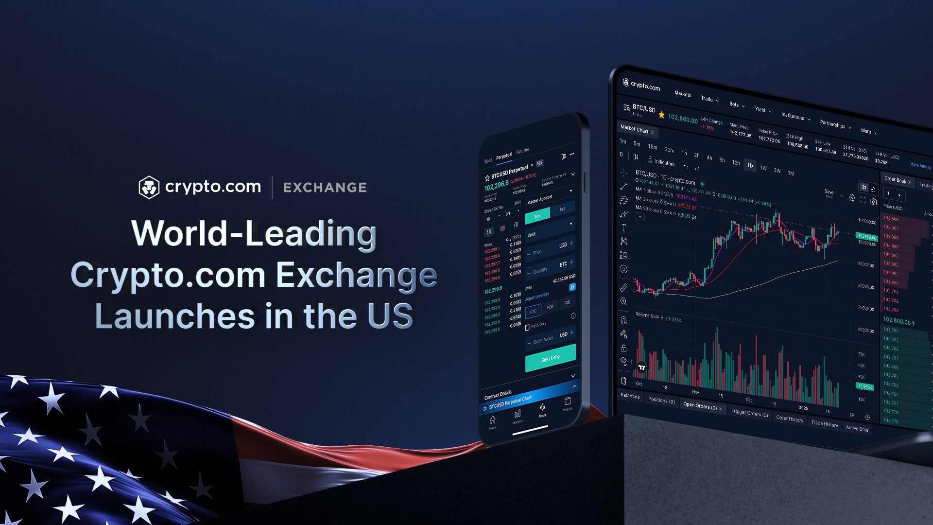 Crypto.com Exchange登陸美國，瞄準機構級交易所市場