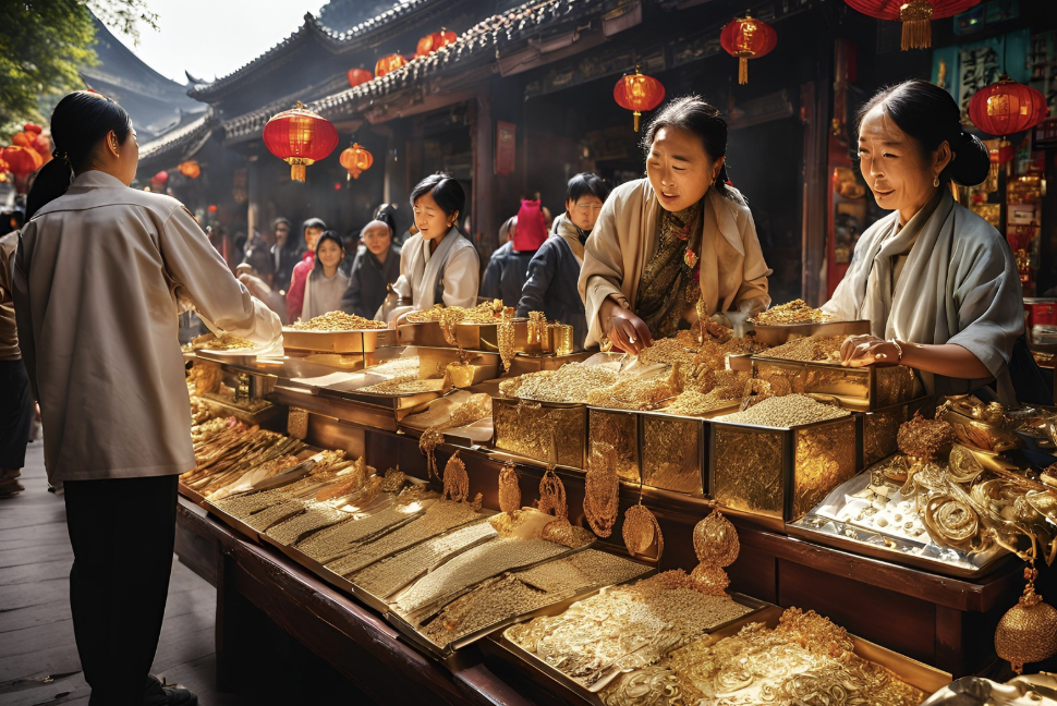 黃金逼近三千美元頻創史高，中國人行恢復黃金購買，連三月增持支撐人民幣