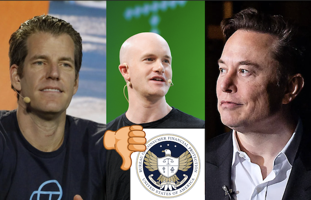 美國 CFPB 恐解散！代理局長拒絕申領 FED 預算與監管，Coinbase、馬斯克大讚決策