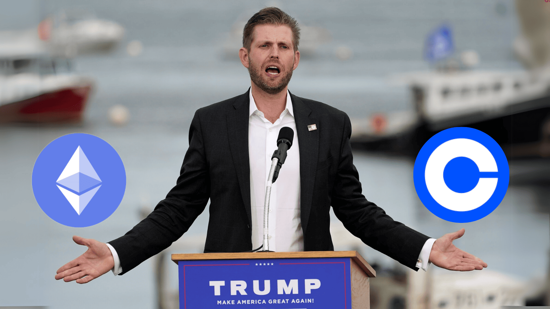 市場操縱？Eric Trump左手喊單ETH，右手轉移逾6萬枚ETH至Coinbase
