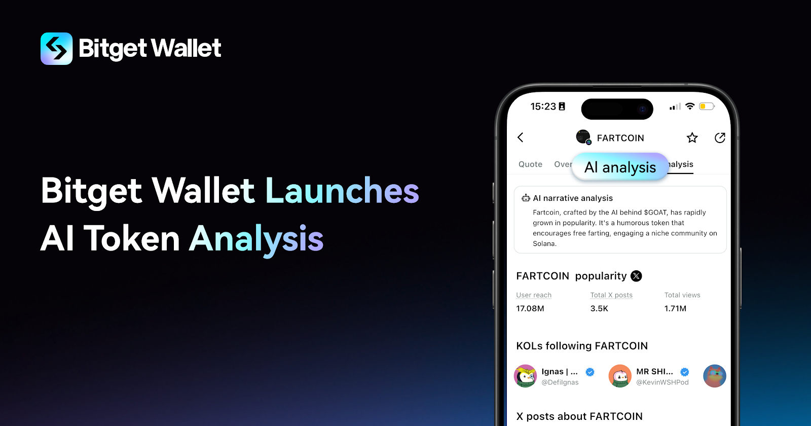 Bitget Wallet 推出 AI 代幣分析功能 提升鏈上交易智能化