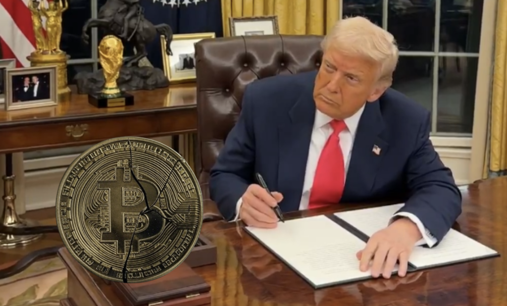 川普簽署戰略比特幣儲備命令，不花錢買加密儲備，BTC 下殺至84K
