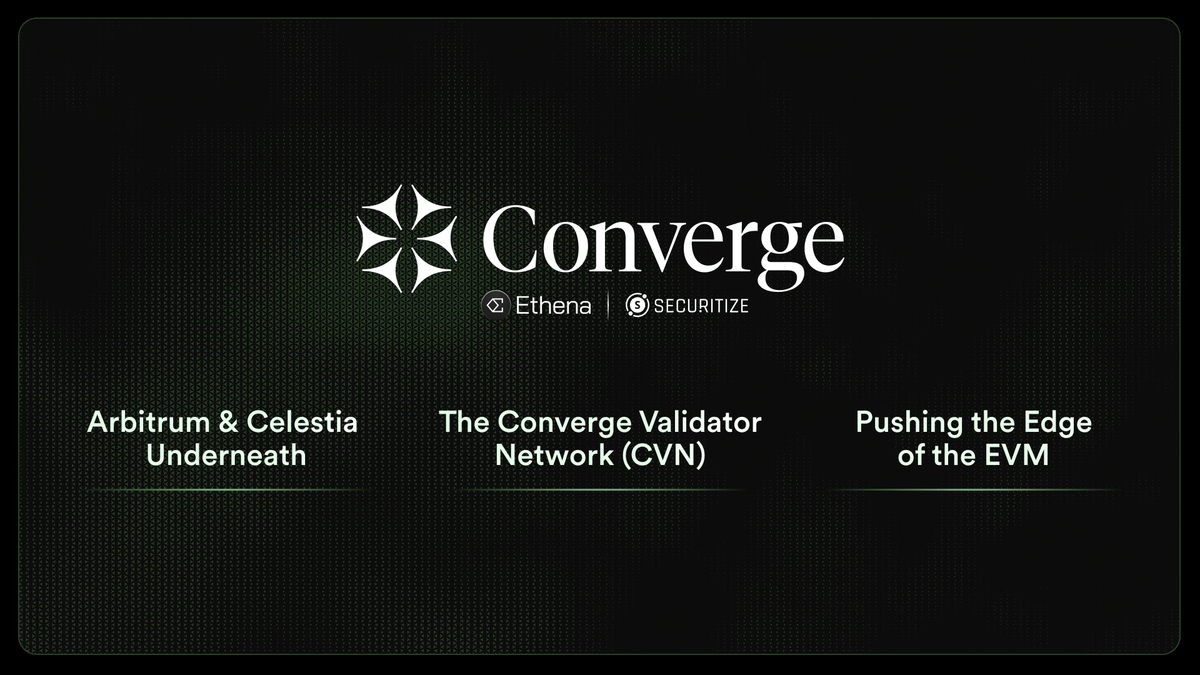 Converge 2025 Roadmap：高速、安全、低成本連接 RWA 與 DeFi 未來