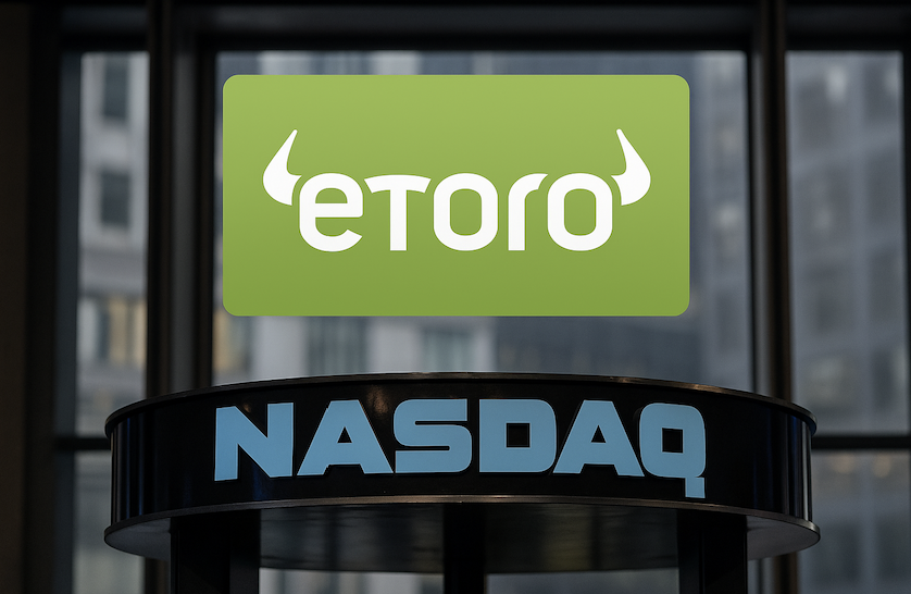 eToro 以每股 52 美元上市納斯達克證交所：籌資約 6.2 億美元，市值達 42 億美元
