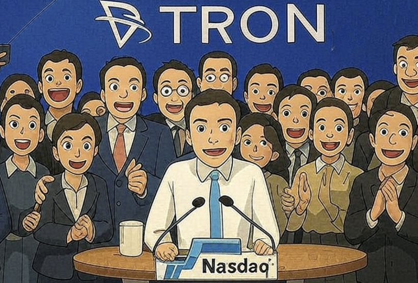 孫宇晨TRON納斯達克敲鐘上市，TRX套利達38億美元