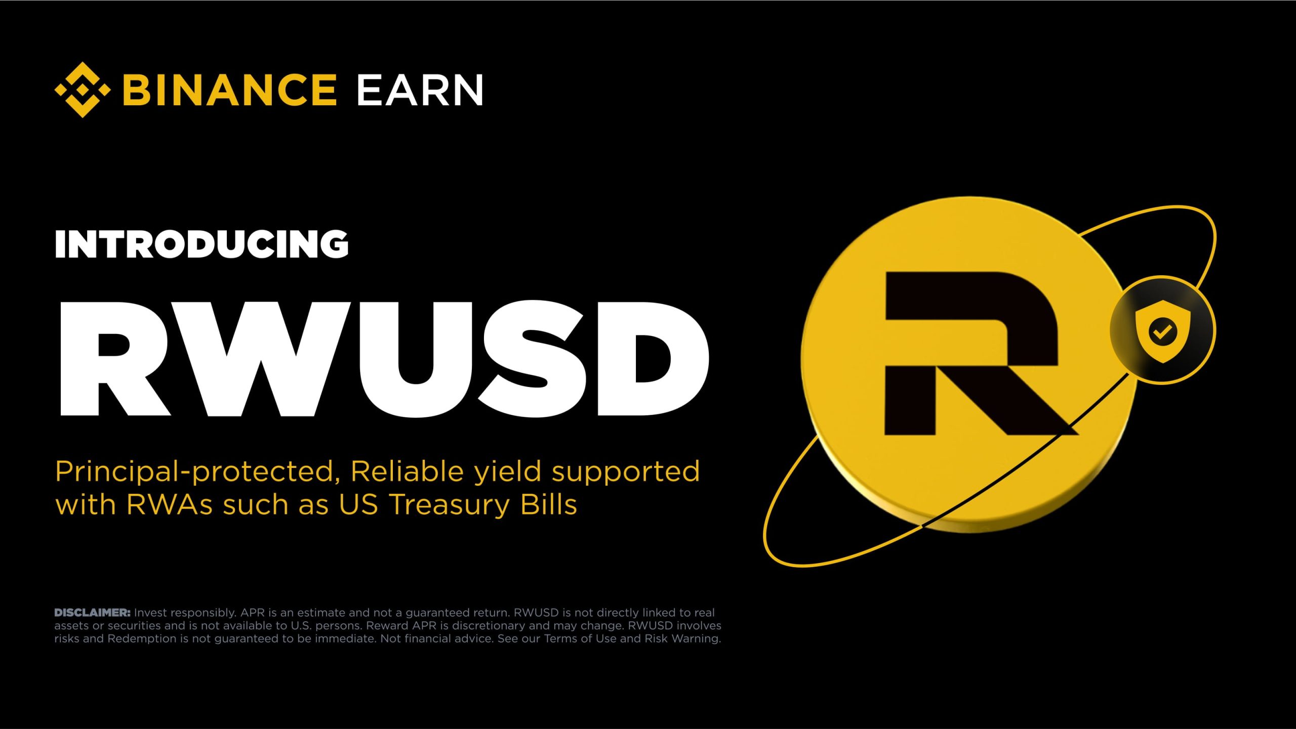 幣安推出 RWUSD：掛鉤美債的新型收益產品，不是穩定幣但享 4.2% APR