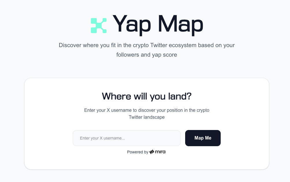 Mira 推出 Yap Map 工具，提供社群參與者個人發言分析視覺化體驗