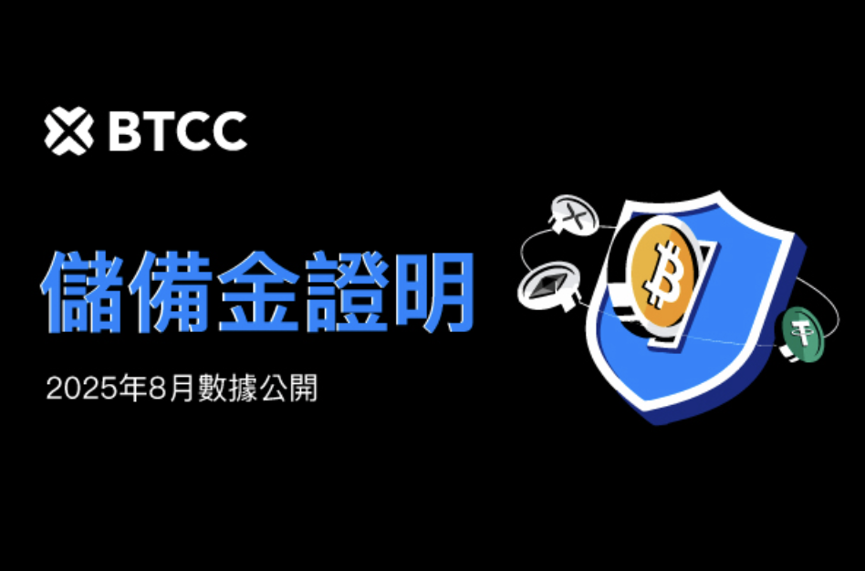 BTCC 公布 8 月儲備證明報告，總儲備率達 141%