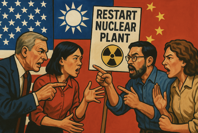 美國前官員：台灣要抵禦中國能源威脅，重啟核電或為解方