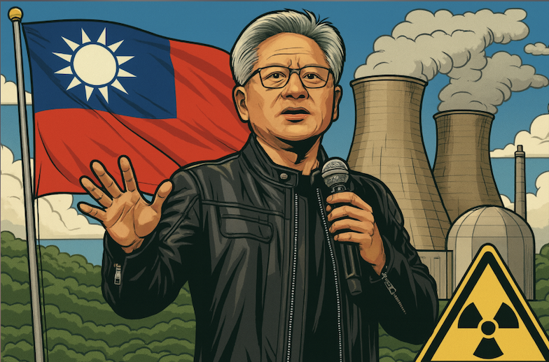黃仁勳快閃訪台積電！核三公投前夕喊話：核能是好選項