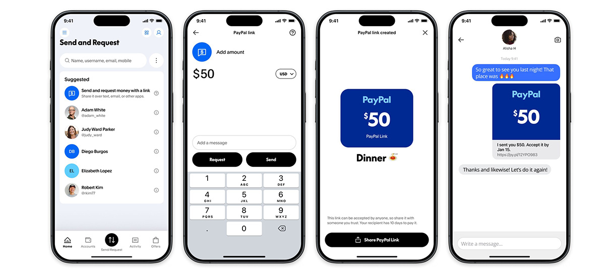 PayPal 推出全新 P2P 付款：PayPal Links 跨平台、跨幣種，BTC 一鍵就能轉帳