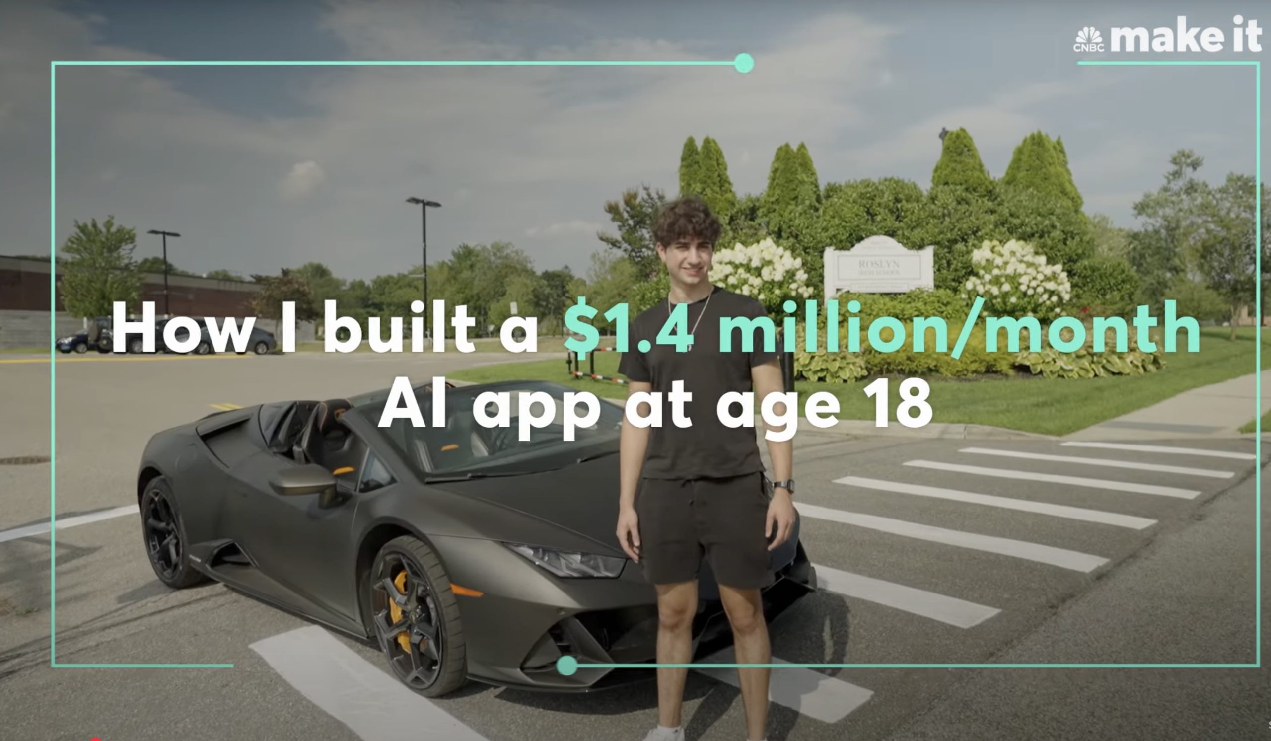 他七歲寫程式，十八歲創辦 CAL AI 卡路里分析應用程式，月營收140萬美元