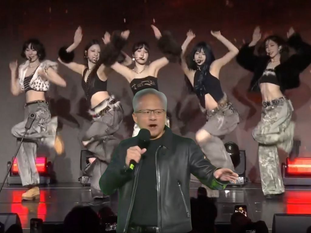 黃仁勳也聽 KPOP?首爾 GeForce 介紹韓國人氣女團 LE SSERAFIM ,同台三星李在鎔 黃仁勳也聽 KPOP?首爾 GeForce 介紹韓國人氣女團 LE SSERAFIM ,同台三星李在鎔