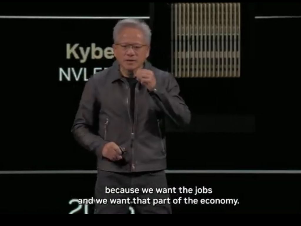 黃仁勳:台積電未來數月將把先進封裝帶來美國,輝達 GTC 官宣合作 Palantir 黃仁勳:台積電未來數月將把先進封裝帶來美國,輝達 GTC 官宣合作 Palantir