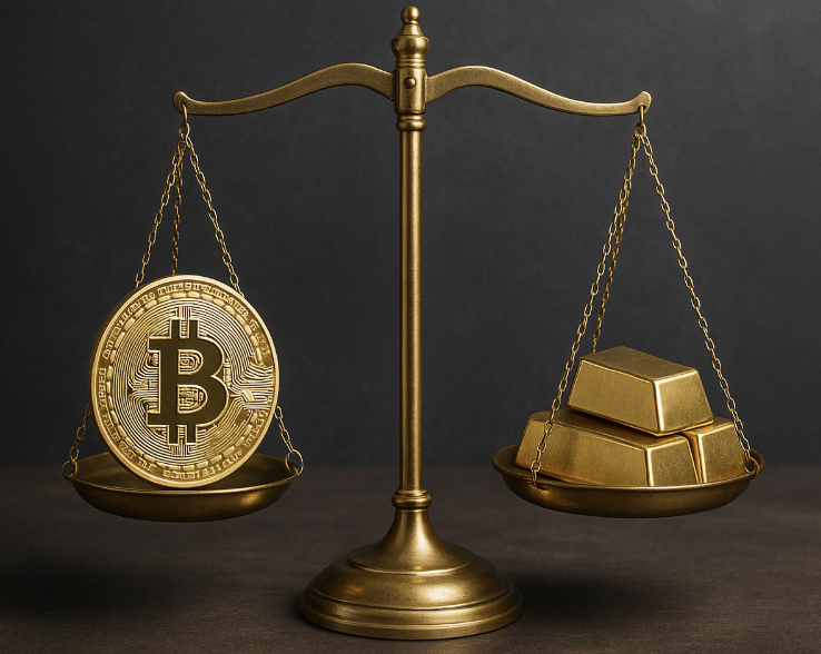 比特幣 2025 年對黃金貶值 40%，經濟學家 Schiff：賣掉比特幣！