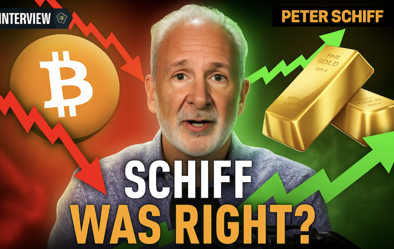 Peter Schiff：納指下修和金價續漲，重擊 BTC 長期走勢