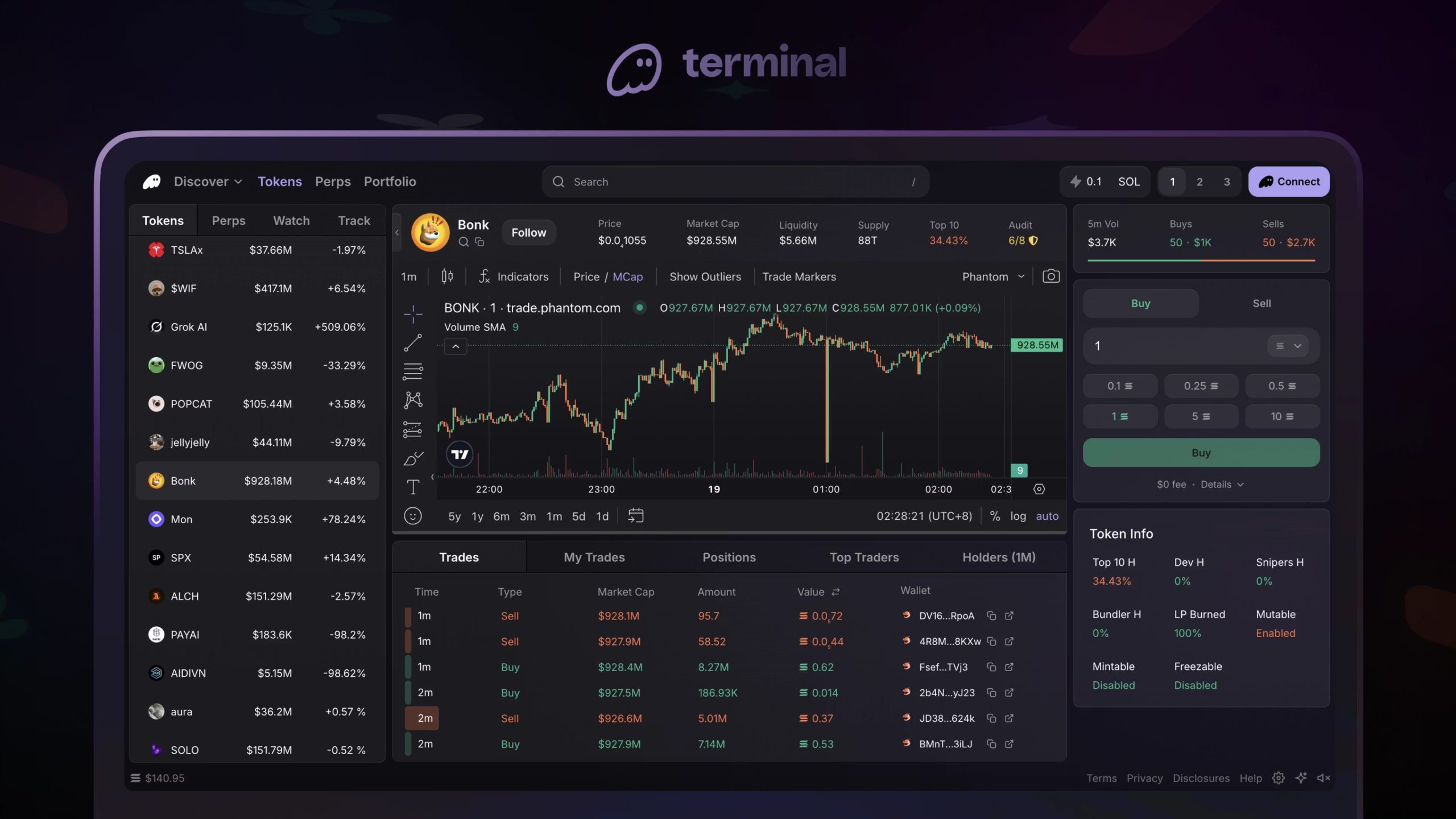Phantom 推出專業級加密交易平台 Terminal，跨裝置同步讓交易隨手可得