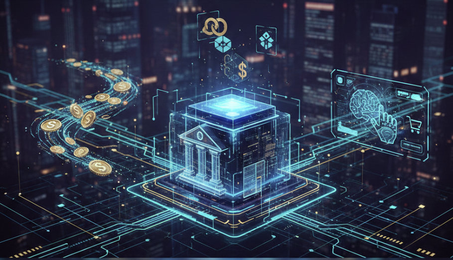 2026金融轉捩點：加密銀行、穩定幣與 AI 支付主流化