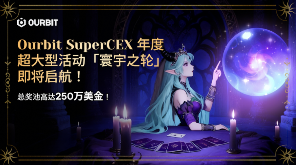 Ourbit SuperCEX 年度超大型活動「寰宇之輪」即將啟航！總獎池高達 250 萬美金！