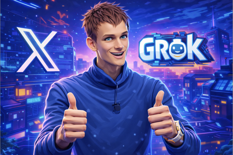 Vitalik 大讚馬斯克 Grok 不迎合立場，有助於挑戰政治偏見