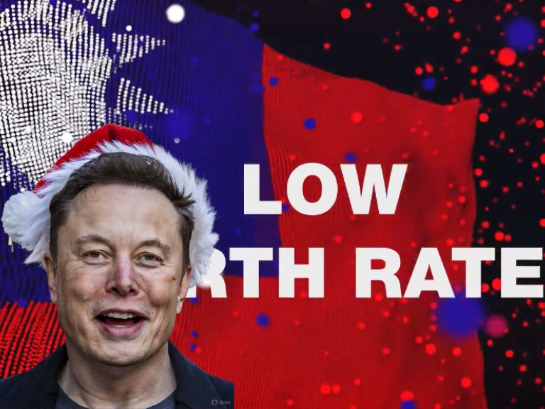 台灣新生兒再創新低，人口連 23 個月負成長！馬斯克轉發國旗擔憂少子化問題