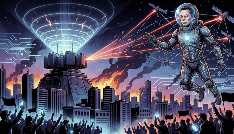 示威升級伊朗斷網，馬斯克星鏈馳援遭軍用級干擾器癱瘓