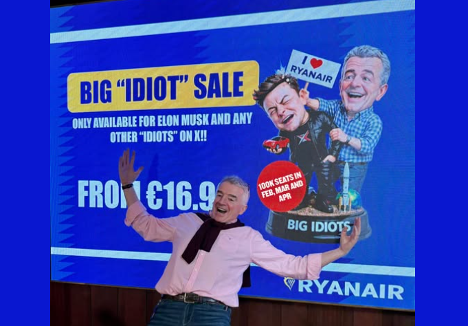 瑞恩航空拒裝 Starlink，推出大白痴特賣迎戰馬斯克