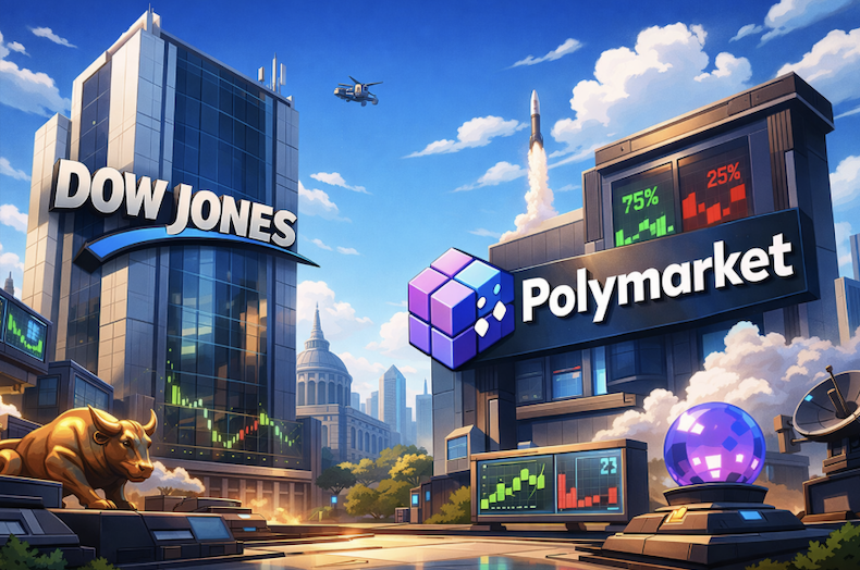 道瓊攜手 Polymarket，《華爾街日報》等旗下媒體導入預測市場數據