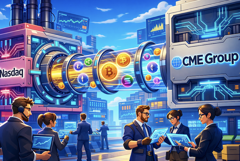 那斯達克攜手 CME 整併加密指數，Nasdaq-CME Crypto Index 正式登場